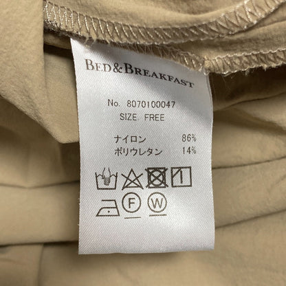 BED&BREAKFAST 2wayストレッチギャザープルオーバー