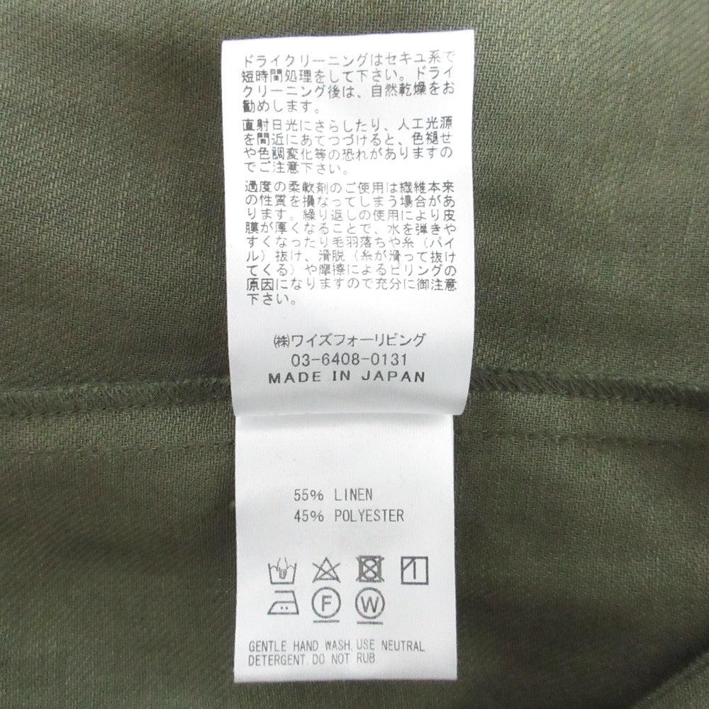 Y's for living リネンシャツワンピース