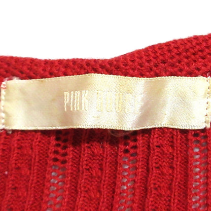 PINK HOUSE フラワー刺繍ニットカーディガン
