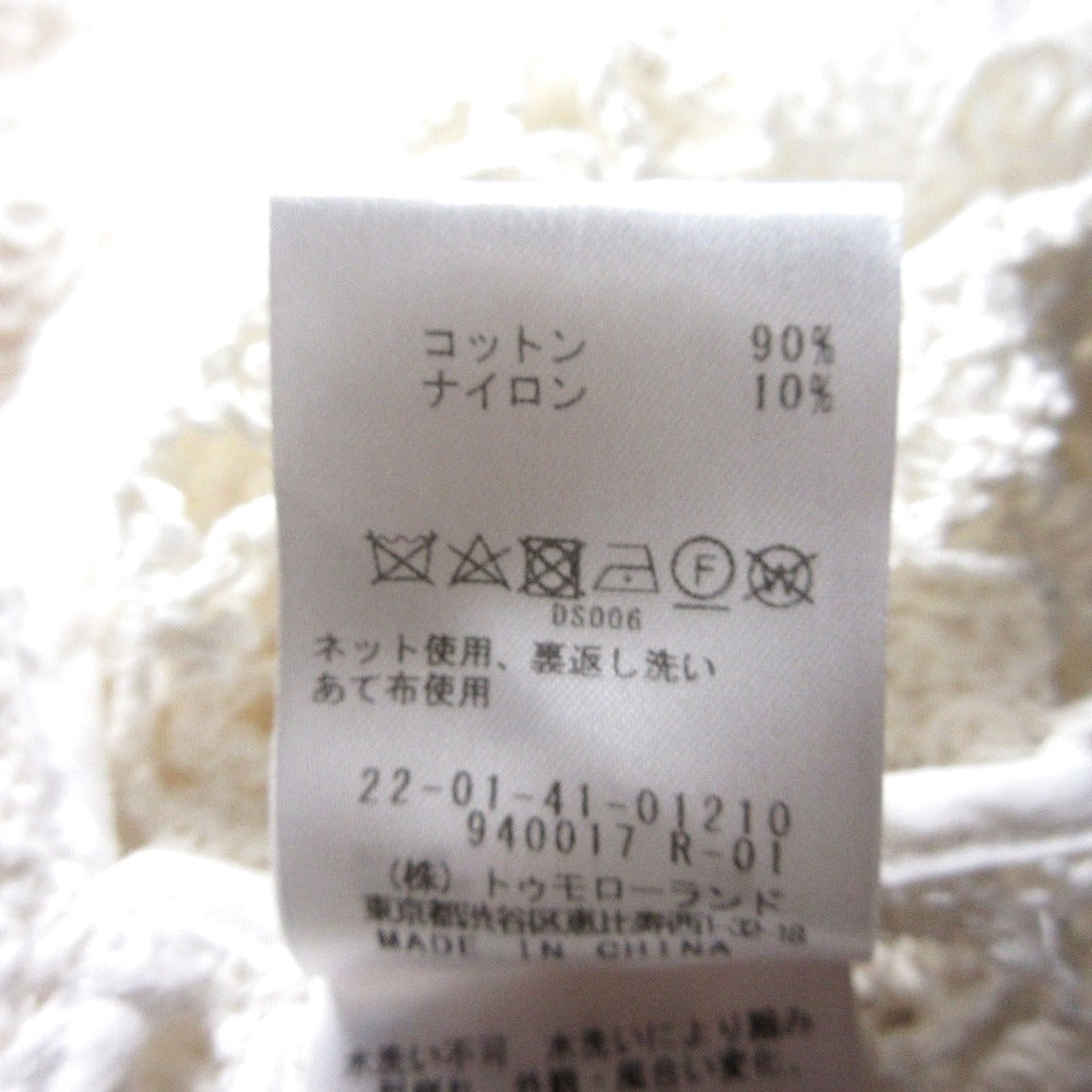 DES PRES フローティングシェルエンブロイダリー カーディガン