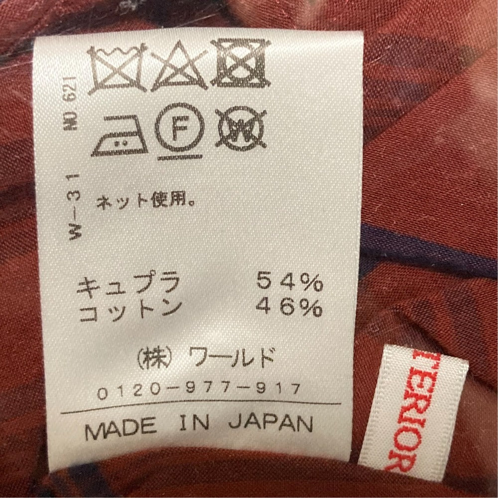 ドレステリア キュプラツートーンチェックブラウス
