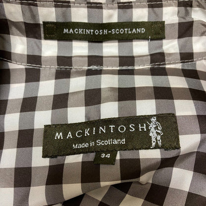 マッキントッシュ アセテート ギンガムチェック トレンチコート