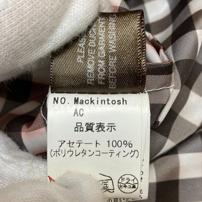 マッキントッシュ アセテート ギンガムチェック トレンチコート