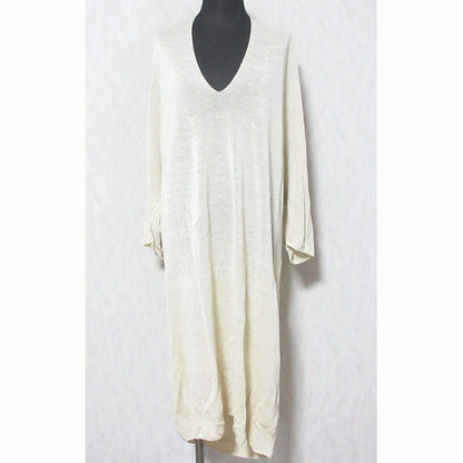 evam eva linen cupro ニットワンピース