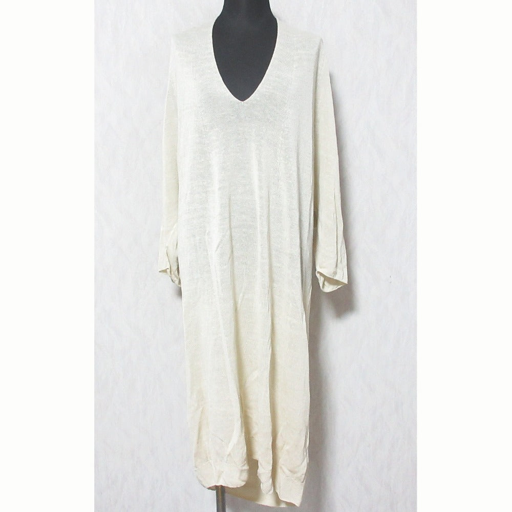 evam eva linen cupro ニットワンピース