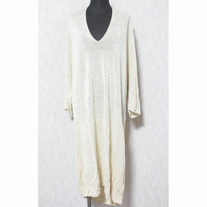 evam eva linen cupro ニットワンピース