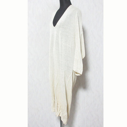 evam eva linen cupro ニットワンピース