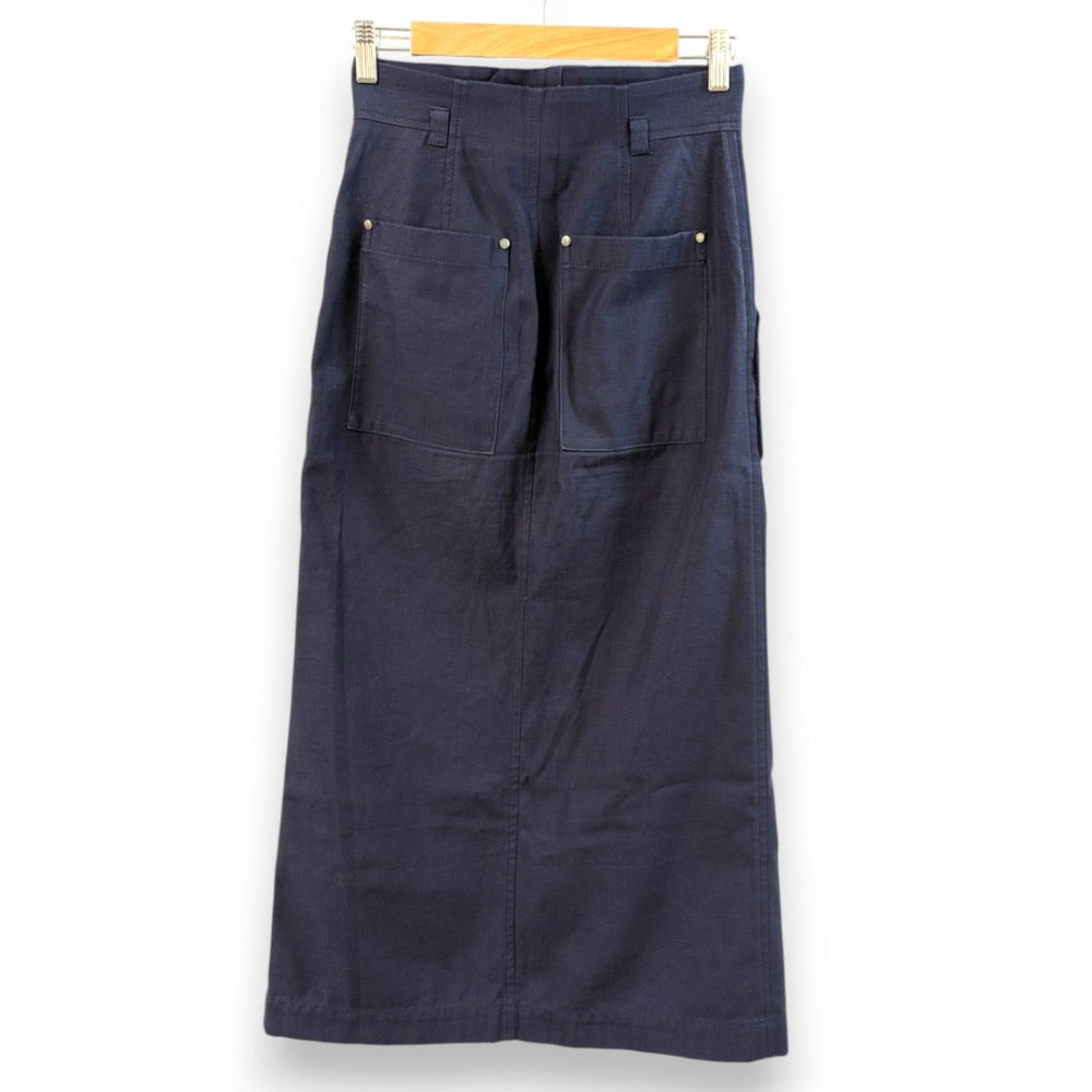 マメクロゴウチ Cording Embroidered Nep-Cotton スカート