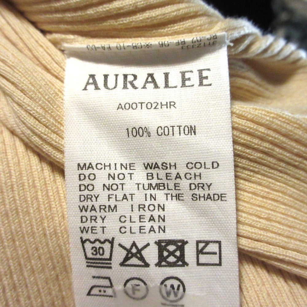 オーラリー GIZA HIGH GAUGE RIB KNIT Tシャツ