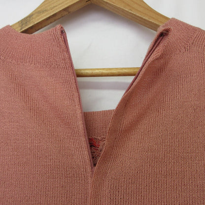 トヨコサイトウ フラワー刺繍ニットワンピース