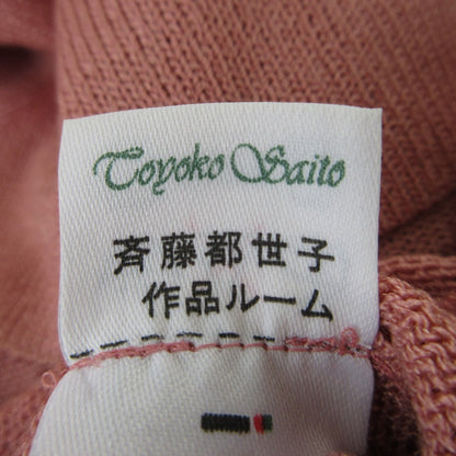 トヨコサイトウ フラワー刺繍ニットワンピース