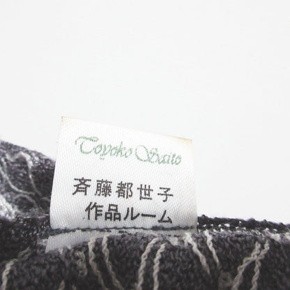 斎藤都世子 刺繍ニットカットソー