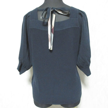 ブルーレーベルクレストブリッジ リボンチェックニットカットソー