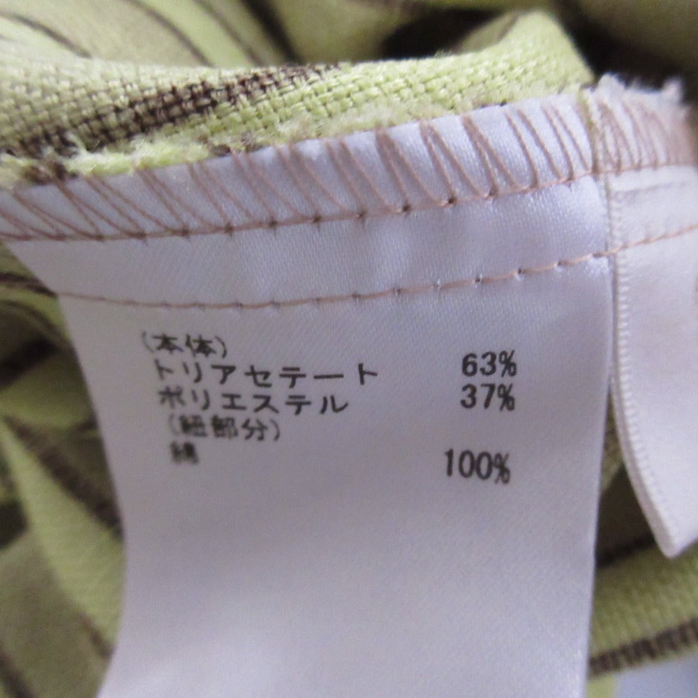 グレース クラス リネン タッチ ストライプ ブラウス