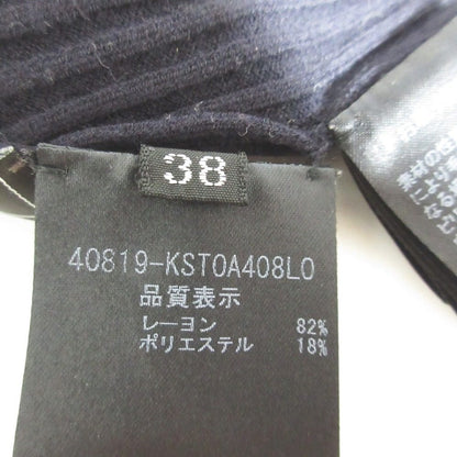 フォクシー ノースリーブリブニットトップス