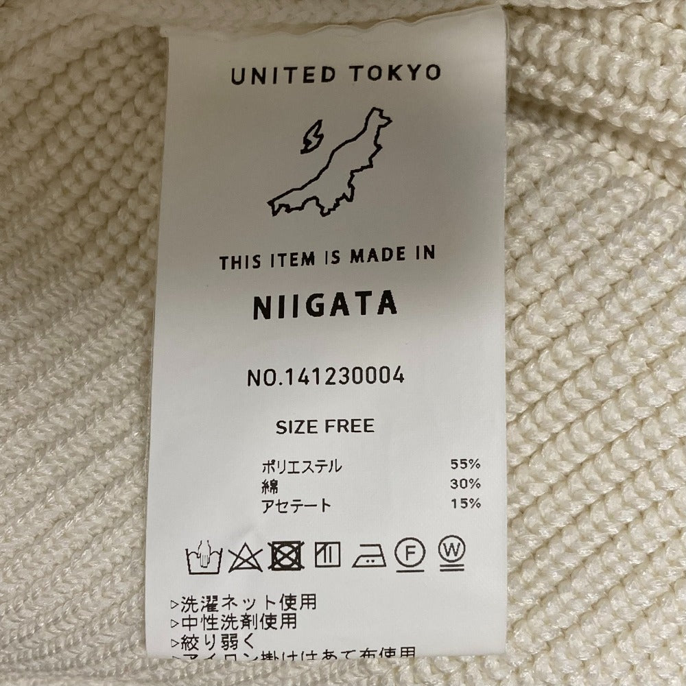 ユナイテッドトウキョウ バックデザインニットセーター