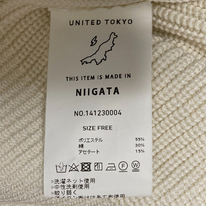 ユナイテッドトウキョウ バックデザインニットセーター