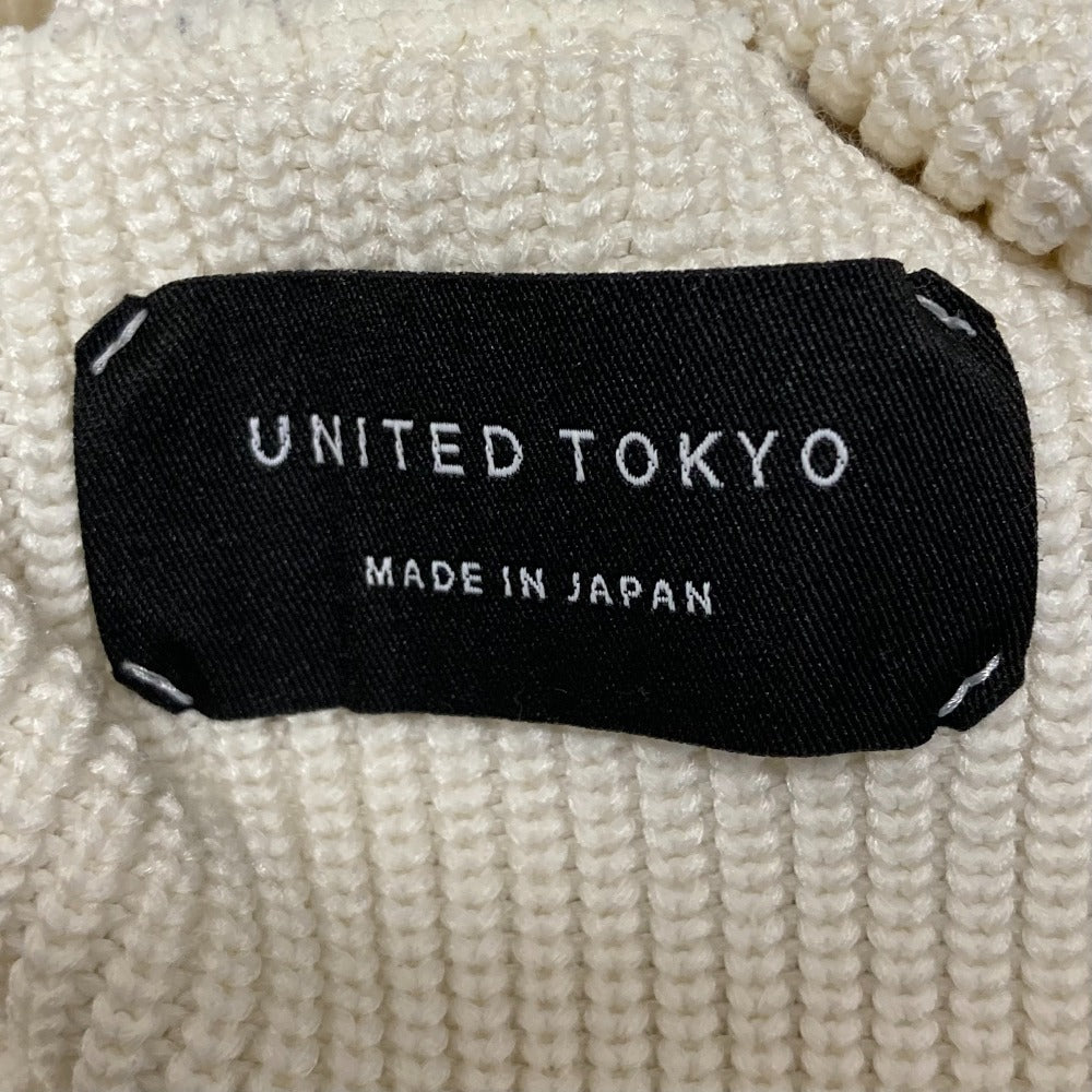 ユナイテッドトウキョウ バックデザインニットセーター