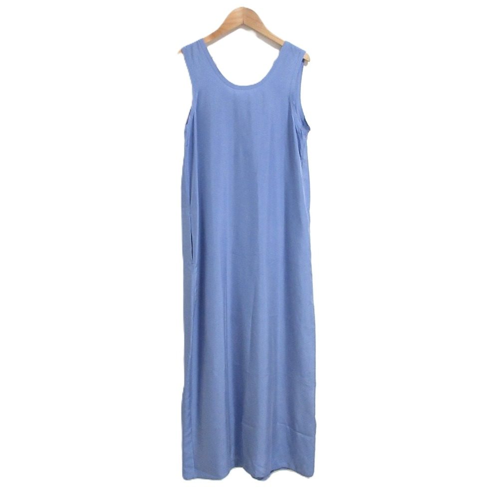 サロンアダムエロペ GENTLE SILK ノースリーブワンピース シルク ワンピース