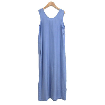 サロンアダムエロペ GENTLE SILK ノースリーブワンピース シルク ワンピース