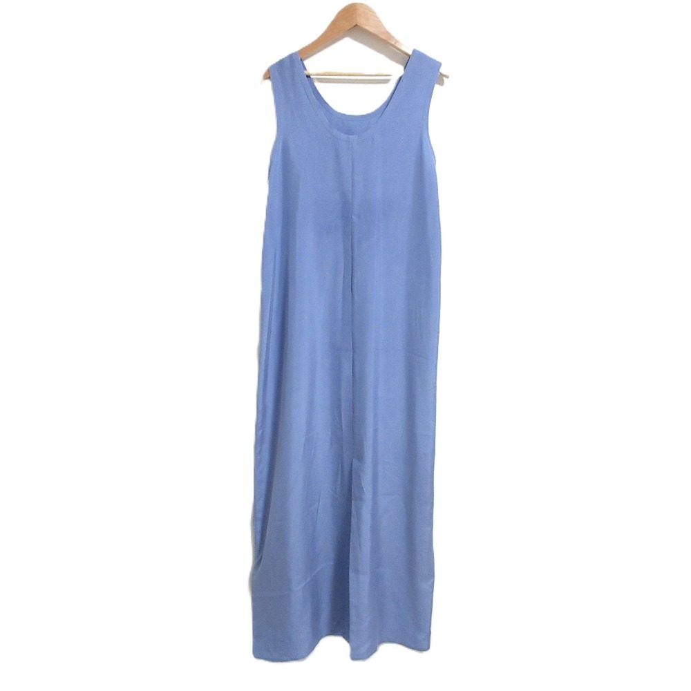 サロンアダムエロペ GENTLE SILK ノースリーブワンピース シルク ワンピース