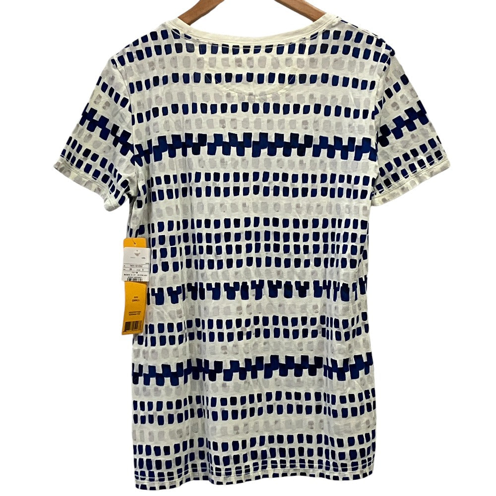 トリーバーチ タイル柄コットン半袖Tシャツ