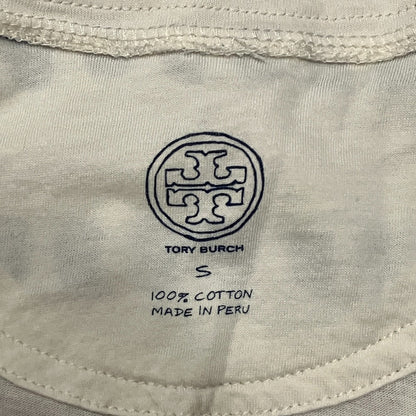 トリーバーチ タイル柄コットン半袖Tシャツ