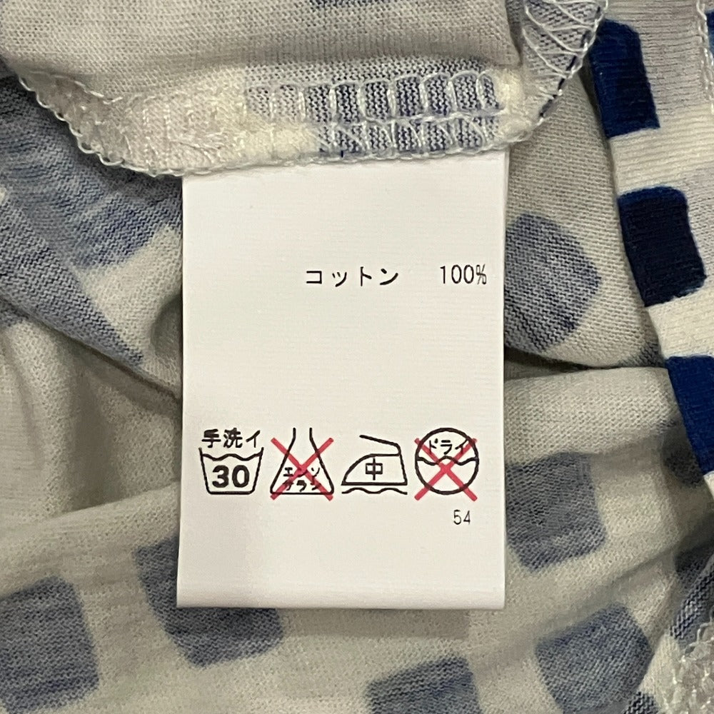 トリーバーチ タイル柄コットン半袖Tシャツ
