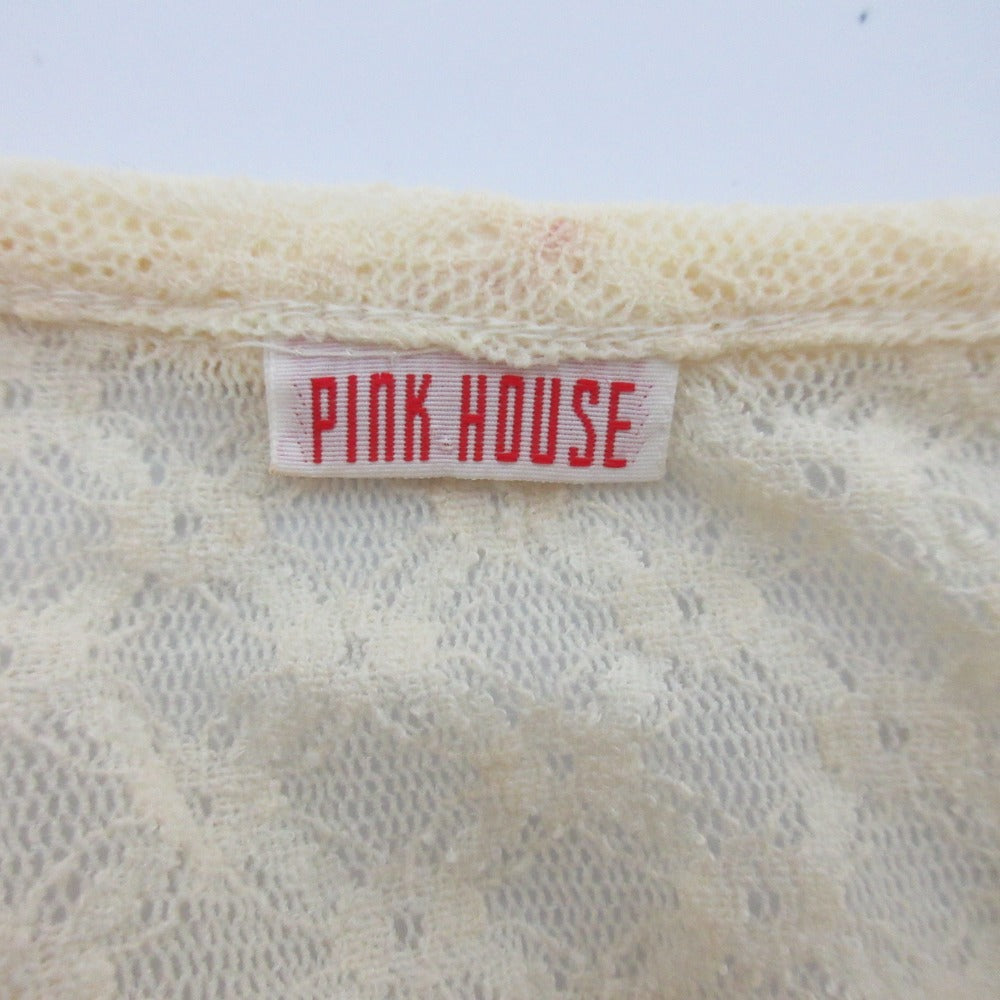 PINK HOUSE フリルリボンニットカーディガンアンサンブル