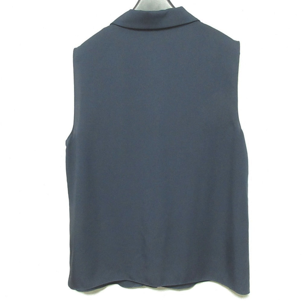 セオリー MODERN GGT SL CAMP CLLR BL シルクノースリーブシャツ