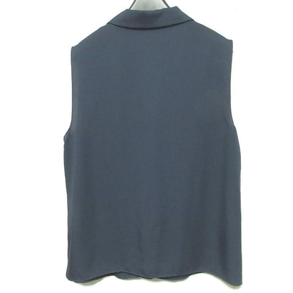 セオリー MODERN GGT SL CAMP CLLR BL シルクノースリーブシャツ