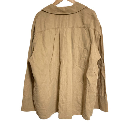 6ロク LACE UP SHIRT リネンブレンドシャツ