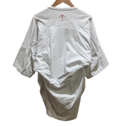 Plan C ビアンカ ドレープ クルーネックTシャツ コットン Tシャツ