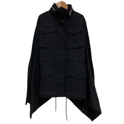 サカイ Fabric Combo Jacket ニットドッキングミリタリージャケット