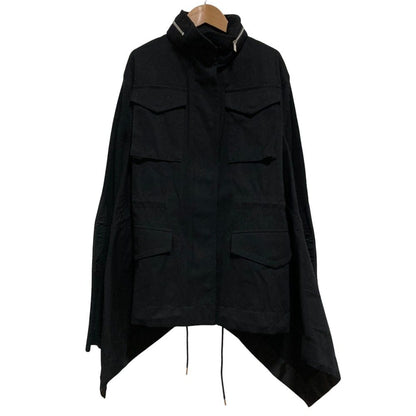 サカイ Fabric Combo Jacket ニットドッキングミリタリージャケット