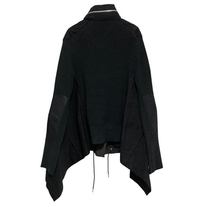 サカイ Fabric Combo Jacket ニットドッキングミリタリージャケット