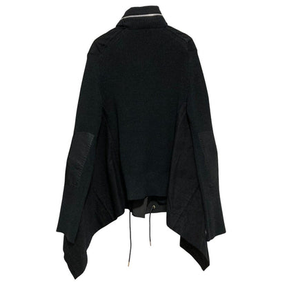 サカイ Fabric Combo Jacket ニットドッキングミリタリージャケット