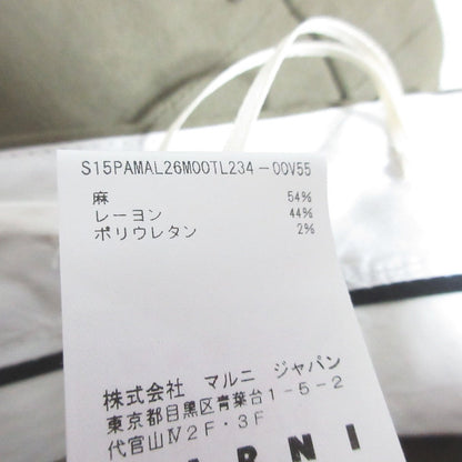 マルニ リネンストレッチテーパードパンツ