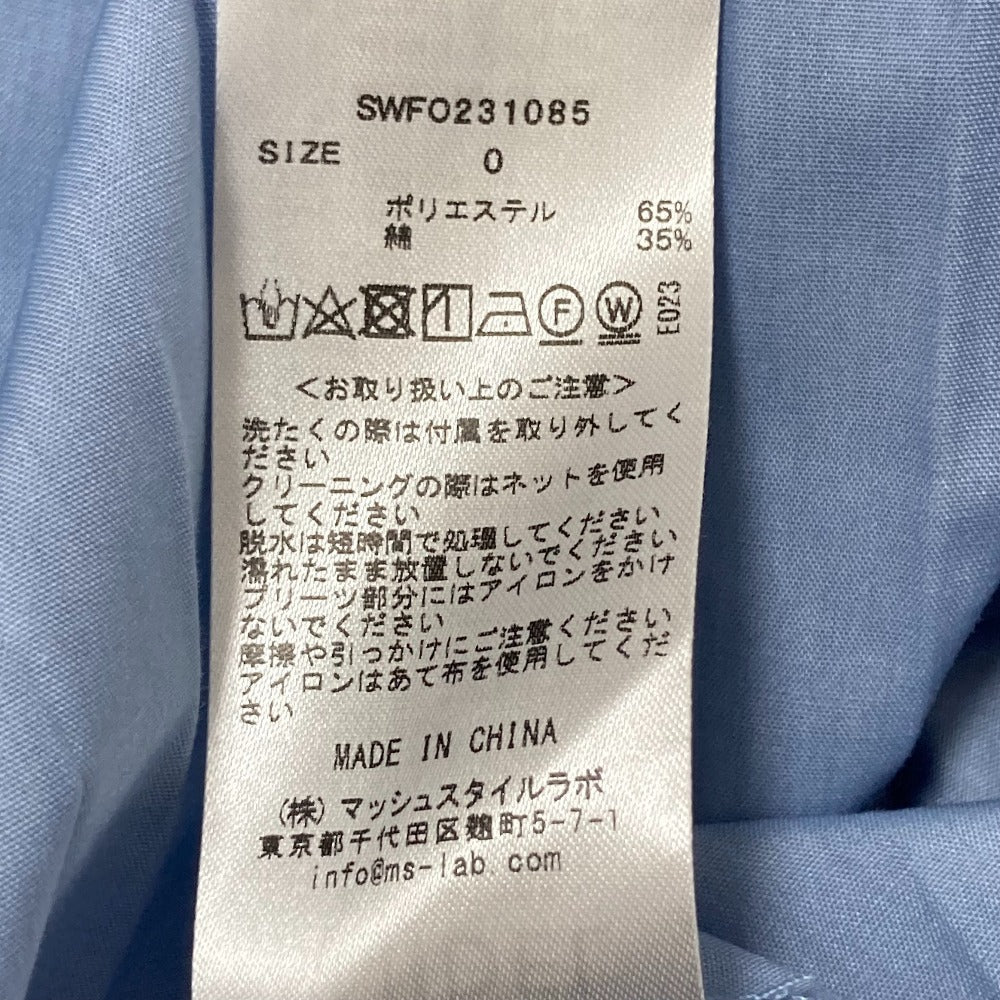 スナイデル Sustainaボウタイシャツワンピース ワンピース