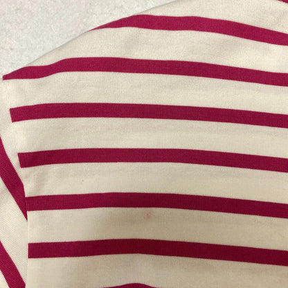 ヨリ ボーダーコットンロングスリーブTシャツ
