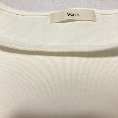 ヨリ ショートスリーブティアードペプラムカットソー コットン Tシャツ