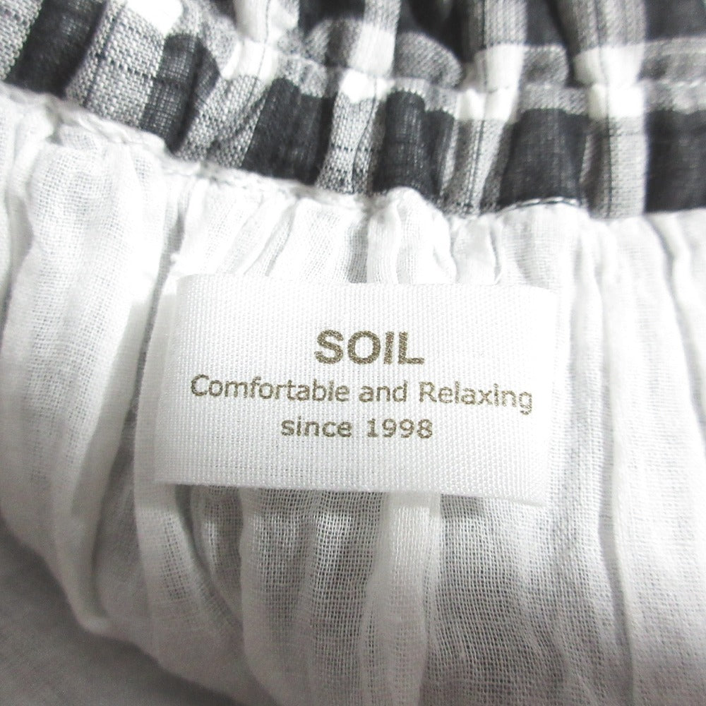SOIL チェックロングスカート