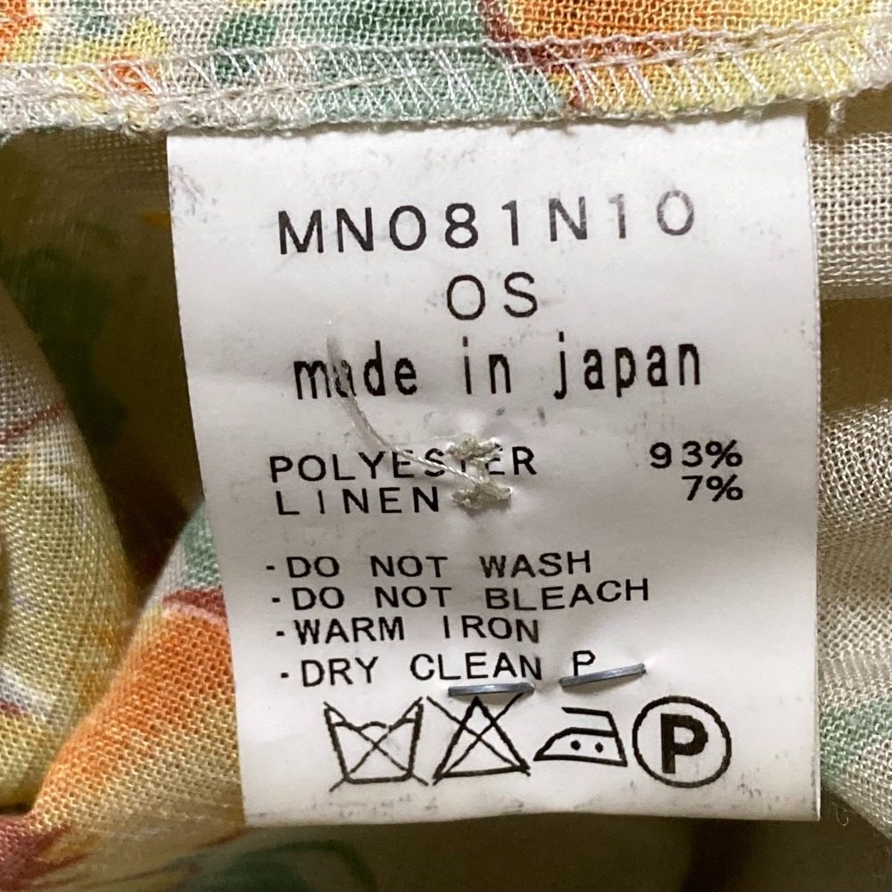 ミューニック フラワープリントショートスリーブチュニックブラウス