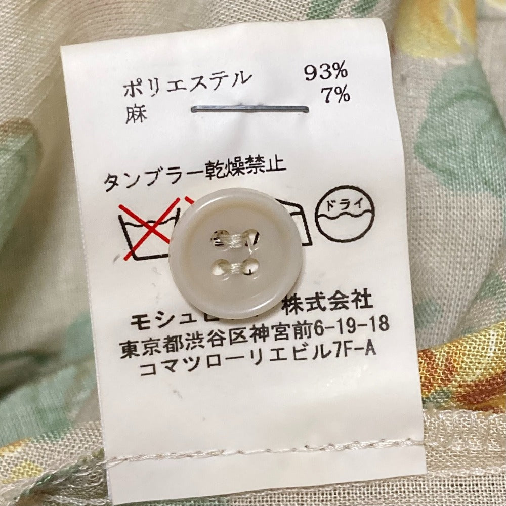 ミューニック フラワープリントショートスリーブチュニックブラウス
