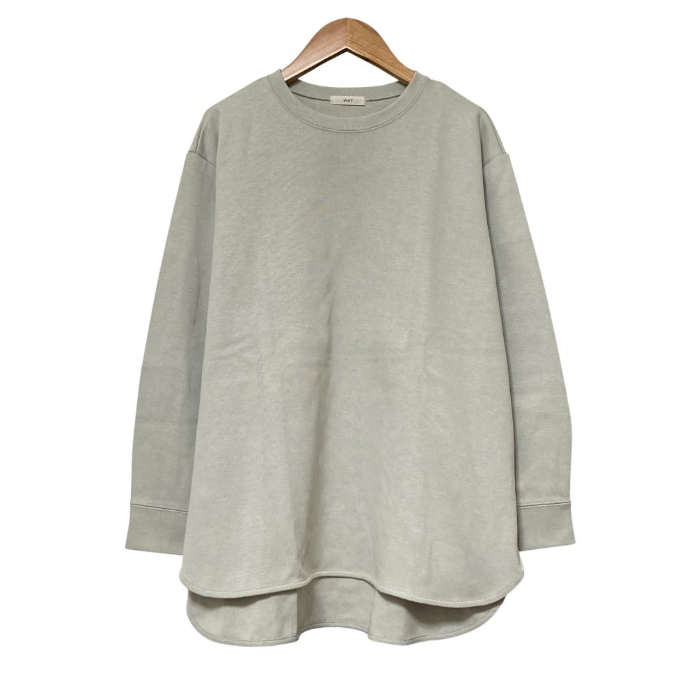 ヨリ チャンキーヘムラウンドTee ロングスリーブカットソー