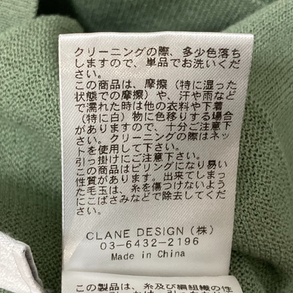 クラネ SHEER SQUARE KNIT トップス