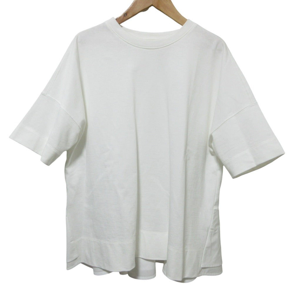 ヨリ Solid Back Flare Tee コットンTシャツ