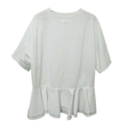 ヨリ Solid Back Flare Tee コットンTシャツ