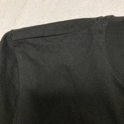 エムエスジーエム ロゴ刺繍コットンTシャツ