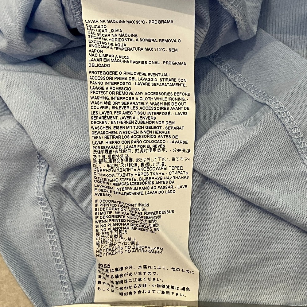 エムエムシックスメゾンマルジェラ ロゴ刺繍ラウンドネック半袖Tシャツ